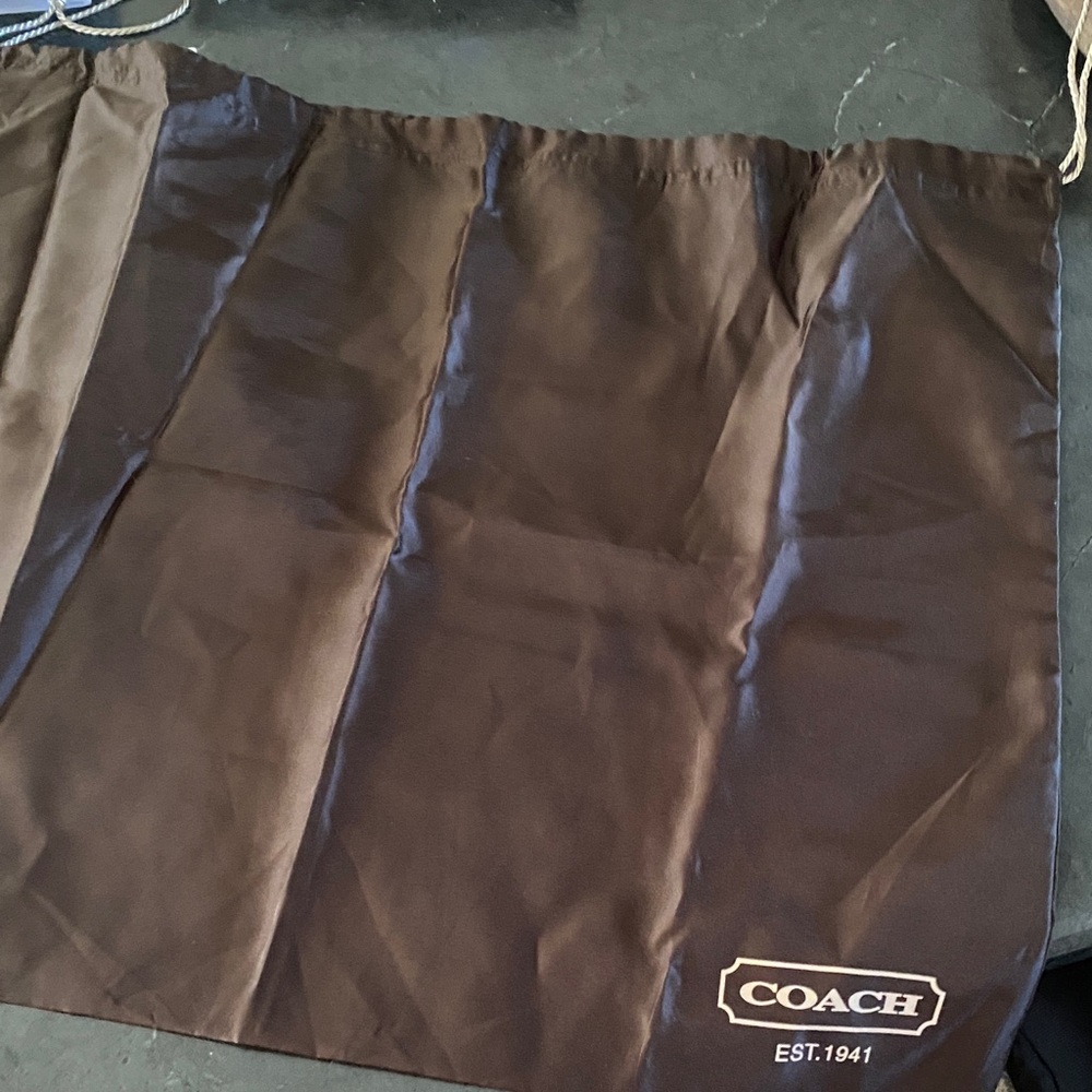 Coach Dark Brown Purse storage bag